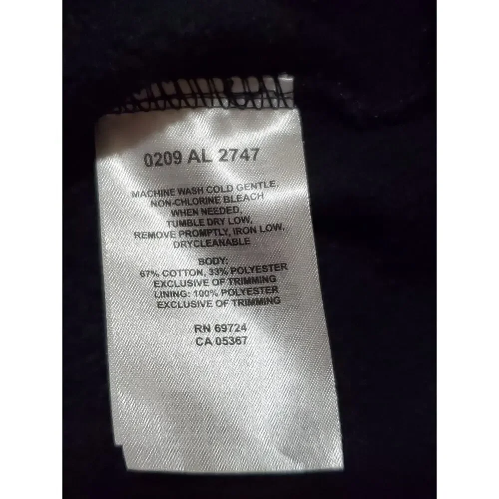 Columbia Women’s Full Zip Fleece Jacket Size M Navy Blue Sherpa Lined Soft Warm